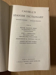 Cassell’s Spanish Dictionary by Peers et al (1966 Hardcover) - Picture 1 of 2