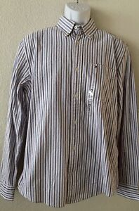 Tommy Hilfiger Men's Blue Multi Long Sleeve Shirt Size M NWT