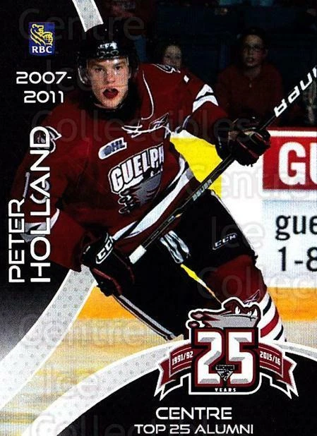 2015-16 Guelph Storm Alumni #16 Peter Holland - Image 1 of 1