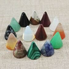 100pc Natural Stone Cone Shape Cab Cabochon Assorted Loose Beads Jewelry 10x12mm