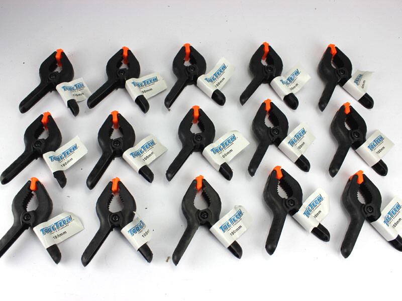 Federklemmen 100mm - 12 Stück Metallklemmen Mit Gummi-Pads Für Handwerk & Fotografie