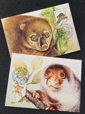 [SJ] Australia Indonesia Joint Issue Cuscus 1996 Monkey Fauna (maxicard) - Image 1 of 4