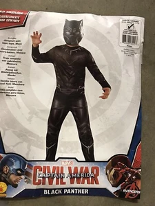 Black Panther Childs Costume Sz 12-14 - Picture 1 of 2
