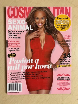 march 2013 En Espanol Cosmopolitan magazine Tyra Banks sexy cover + Sexo Animal - Image 1 of 4