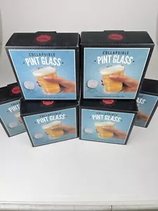 (Stck 6) Faltbare Bier Pint Plastikbecher von Happy Hour Original Fun Work Shop - Bild 1 von 9