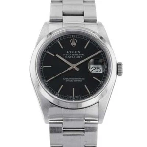 Rolex Datejust 36 mm acero inoxidable esfera negra 16200 - Imagen 1 de 15