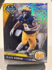 2023 Bowman University Chrome BLAKE CORUM X-Fractor Refractor Michigan PWE