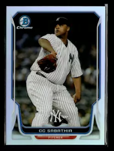 2014 Bowman Chrome #109 CC Sabathia /500 Refractor - Picture 1 of 2