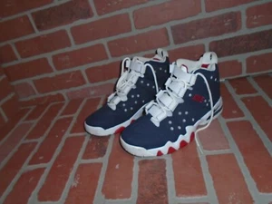NIKE AIR MAX SNEAKERS ALTE UOMO ROSSE BIANCHE BLU USA TAGLIA 8-INDOSSATE POCHE VOLTE - Foto 1 di 13