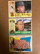 Earl WIlson Signed 1960 Topps  Card with COA