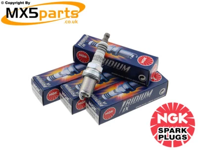 MX5 Iridium Spark Plugs x 4 NGK BKR6EIX-11 Mazda MX-5 Mk1 Mk2 Mk2.5 1989>2005