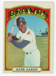 1972 Topps #299 Hank Aaron Atlanta Braves - Picture 1 of 2