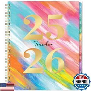 Teacher Planner 2025-2026 - 2025-2026 Weekly and Monthly Lesson Plan Book wit - Picture 1 of 5