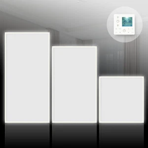 Ceiling Far Infrared Electric Radiant Panel Heater with LED Light and Thermostat - Picture 1 of 22