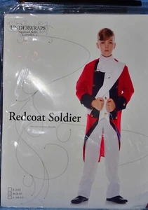 British Redcoat Soldier Costume-child 6-8-Revolutionary War-Historical-3 piece - Picture 1 of 7