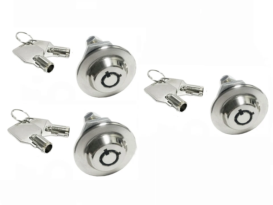 M LOCK Lot of 3 Gun Cabinet Original Homak toolbox lock 3/4" with black key cover 2417