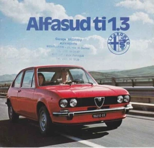 Katalog Prospekt Alfa Romeo Alfasud TI 1.3 1978 Frankreich - Bild 1 von 2