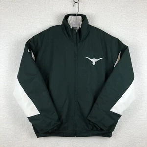 Texes Longhorns Dugout Jacket Majestic Therma Base Men Size Large Green - Picture 1 of 14