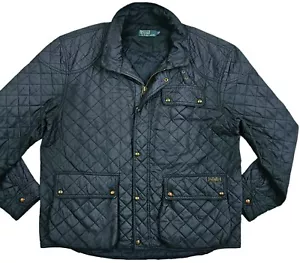 *HOT Men's POLO RALPH LAUREN SPORTS QUILTED Light Weight Zip NAVY Jacket 1XB BIG - Picture 1 of 18