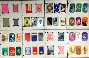 Antique-Vtg PLAYING CARD BACKS Collection Early-to-Mid-Century Art Deco Graphics - Picture 1 of 12