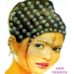 Self-Adhesive Reusable Hair Stickers Bindis Bollywood Jewelry - Picture 1 of 2
