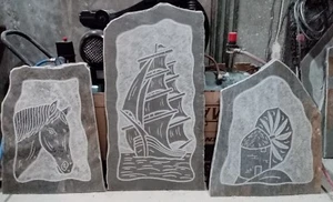 Brunnen handgem. griech. Wandbrunnen Gartenbrunnen Windmühle Vrisaki Gartendeco - Bild 1 von 15