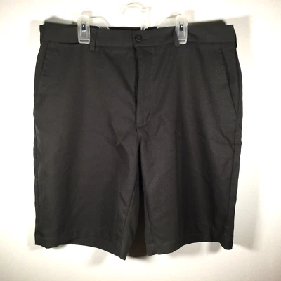 Pantalones cortos de golf Ben Hogan Performance para hombre talla 34 negros lisos frente plano Foto 1 de 4