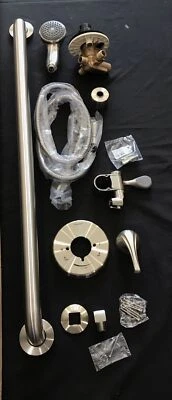 Sistema de ducha de mano Symmons control de volumen barra de agarre cromada S-9603-PLR-1.5-STN D1 Foto 1 de 4