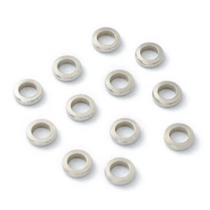 50 Stainless Steel Spacer Beads Round Washers Rings 5mm Diameter Hole 3mm - Picture 1 of 2