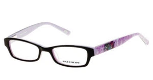 Skeecher’s Girl's Eyeglass Frames, Black/Purple - Picture 1 of 4