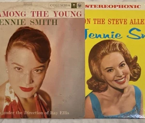 Lot Of 2 JENNIE SMITH Signed AUTOGRAPHED Singer RARE Vtg SEXY COVER Cheesecake - Foto 1 di 11