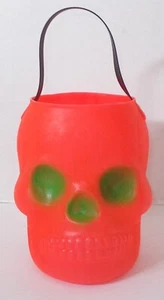DE COLECCIÓN AJ RENZI ROSA CALAVERA OJOS VERDES HALLOWEEN CARAMELO CUBO SOPLADO MOLDE cubo rojo - Imagen 1 de 11