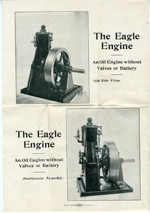 Rare 1903 Brochure with Photos Eagle Distillate Engine Company San Francisco - Picture 1 of 3