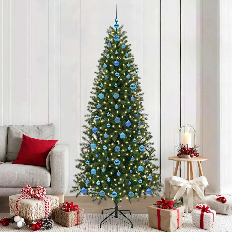 Albero di Natale artificiale con 300 LED Verde 210 cm PE e PVC 099home - Immagine 1 di 1