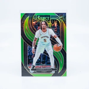 24/25 Panini Select NBA Stephon Castle Premier Level Green RC Rookie /75 - Bild 1 von 2