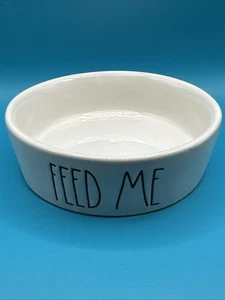 Rae Dunn Feed Me Small Pet Bowl Artisan Collection - Picture 1 of 3