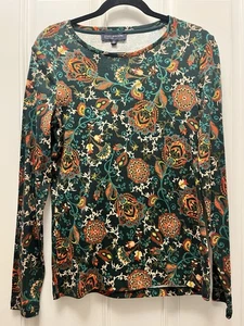 Top para mujer JONES NEW YORK Signature talla M multicolor manga larga otoño NUEVO - Imagen 1 de 7