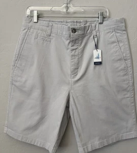 Johnnie-O Shorts Herren 36 adretter Nimbus grau Performance Golf khaki Freizeit neu mit Etikett - Bild 1 von 8