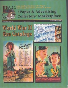 The Paper & Advertising Collectors' Marketplace-Nov, 2006 WWII Fine! - Picture 1 of 1