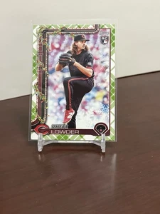 2025 Topps Holiday Rhett Lowder #H104 Reds- Green Plaid Advent Box Exclusive SP - Picture 1 of 2