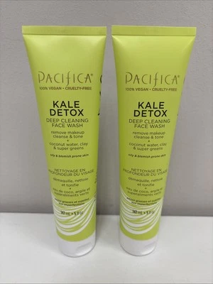 Pacifica Beauty Deep Cleansing Face Wash, Kale Detox, 5 Fl Oz Lot Of 2 B7-26 - Image 1 of 2