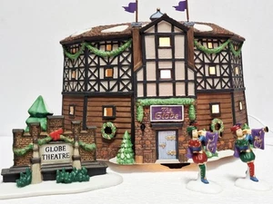 Department 56 Historical Landmark Series Old Globe Theatre Set Of four pieces. - Picture 1 of 19