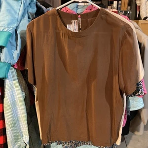 VINTAGE 80’s SILK Westbound 100% Silk No Shoulder Pads Sz XL Keyhole Back - Picture 1 of 8