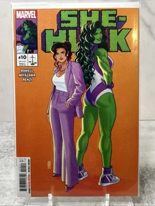 SHE HULK #10 JEN BARTEL MAIN COVER A MARVEL COMICS 2023 EINGETÜTET UND MIT KARTON - Bild 1 von 5