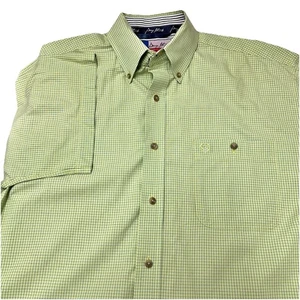 Wrangler George Strait Cowboy Cut grün kariertes Kurzarm Hemd Gr. XL - Bild 1 von 4