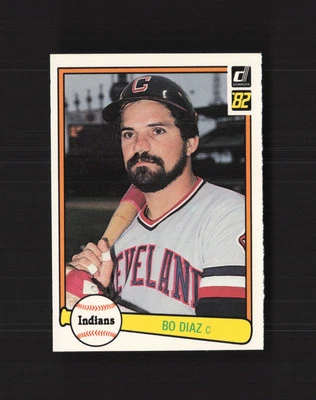 1982 Donruss #263 Bo Diaz Cleveland Indians MM - Image 1 of 2
