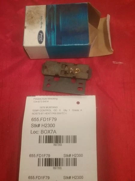 MUSTANG   1979 Temperature Control 772435 - Image 1 of 1