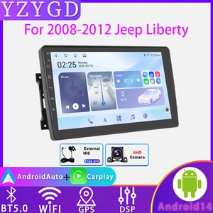 For 2008-2012 Jeep Liberty Android GPS Carplay Radio Multimedia Car Screen Navi  - Bild 1 von 20