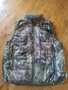 Mossy Oak Reversible Vest Men's XL Hunting Outdoors Green Gorpcore - Picture 1 of 11