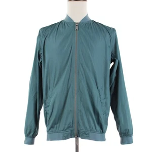 KITH 100% Polyester Full Zip Bomber Jacket Size Medium In Aqua Blue - Picture 1 of 17